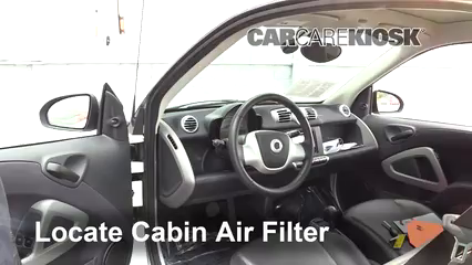 2014 Smart Fortwo Passion 1.0L 3 Cyl. Filtro de aire (interior) Control